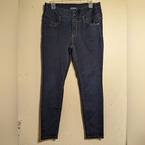 Bluespice size 13 Women's Dark Blue Jeans skinny stretch barely use